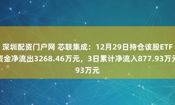 深圳配资门户网 芯联集成：12月29日持仓该股ETF资金净流出3268.46万元，3日累计净流入877.93万元